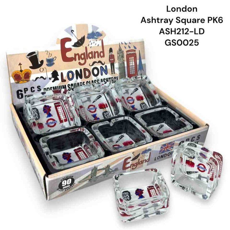 GS0025 - GLASS ASHTRAY ASH212-LD