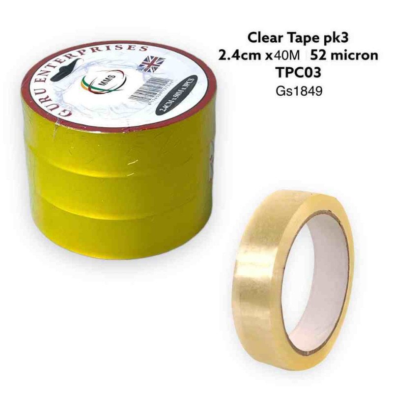 Tape 24X40/52 2440 Yellow PK3 TPC03 - GS3019