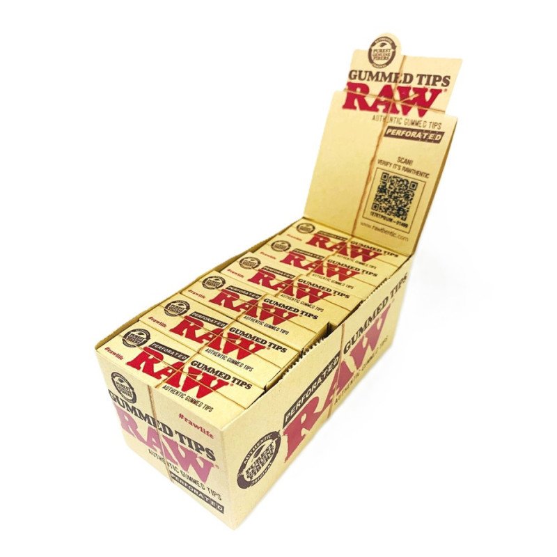 Raw Gummed Tips PK24