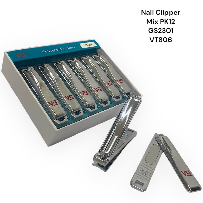 Nail Clipper pk12 NEW PLAIN VT806 - GS2301