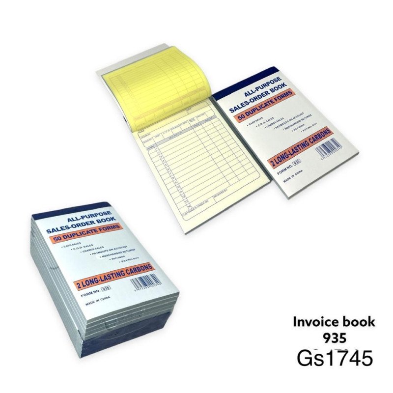 Invoice Book Mini 935 - GS1745