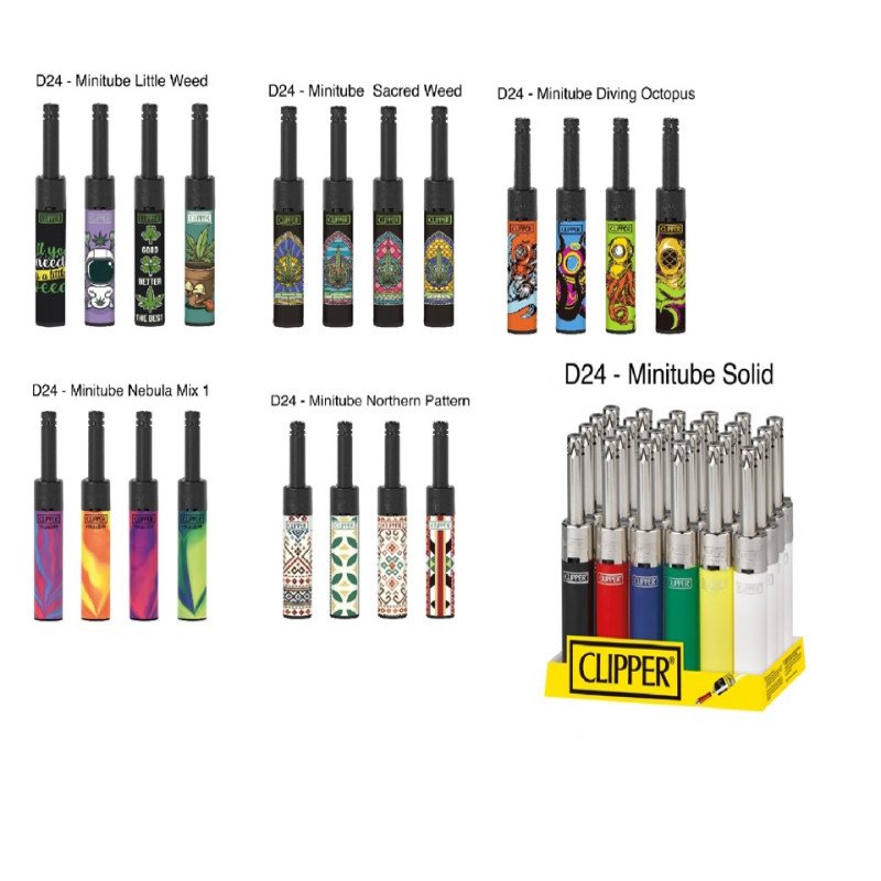 CLIPPER BBQ LIGHTER D24 MINITUBE - MIX