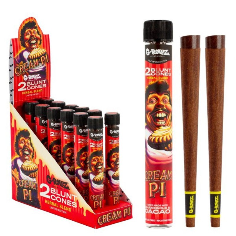G-Rollz Herbal Blunt Cones PK12x2- Cream Pi