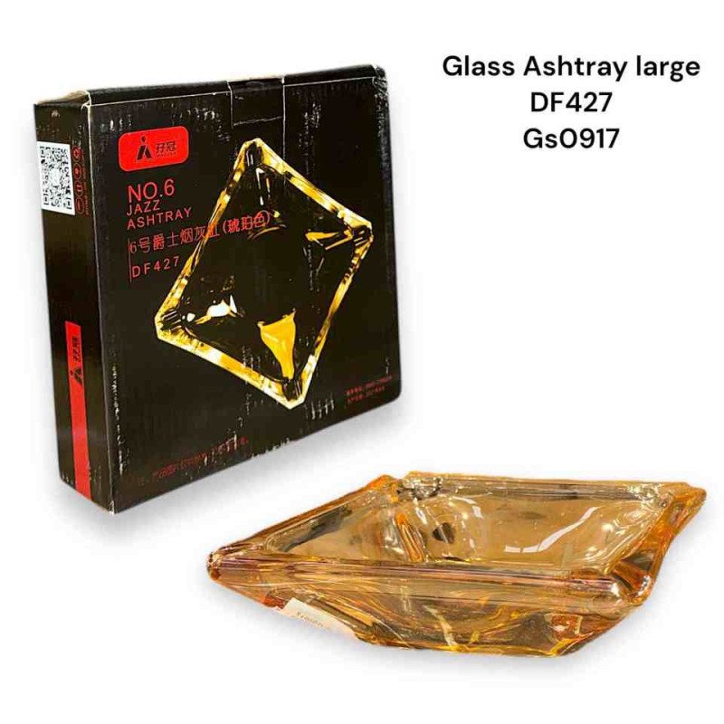 GS0917 - Glass Ashtray DF427 Gold