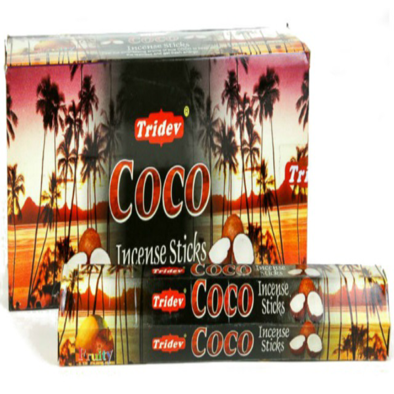 Tridev Agarbatti 6 pack Coconut