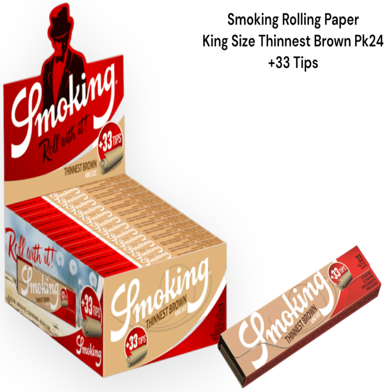 SMOKING BROWN PAPER KS+TIPS
